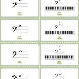 FREE Bass Clef Note Reading Flashcards